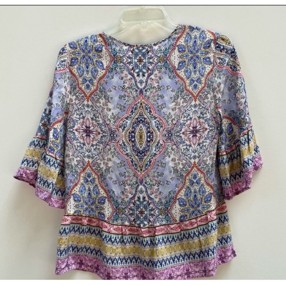Anthropologie boho La Rue silk blouse by Kachel - Picture 6 of 7